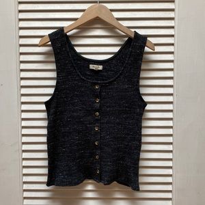 Madewell Button-up Crop Top